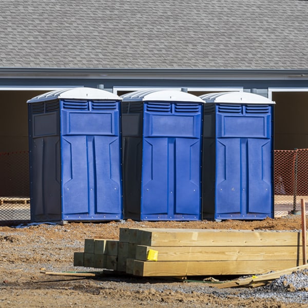 what is the maximum capacity for a single portable restroom in Farmer